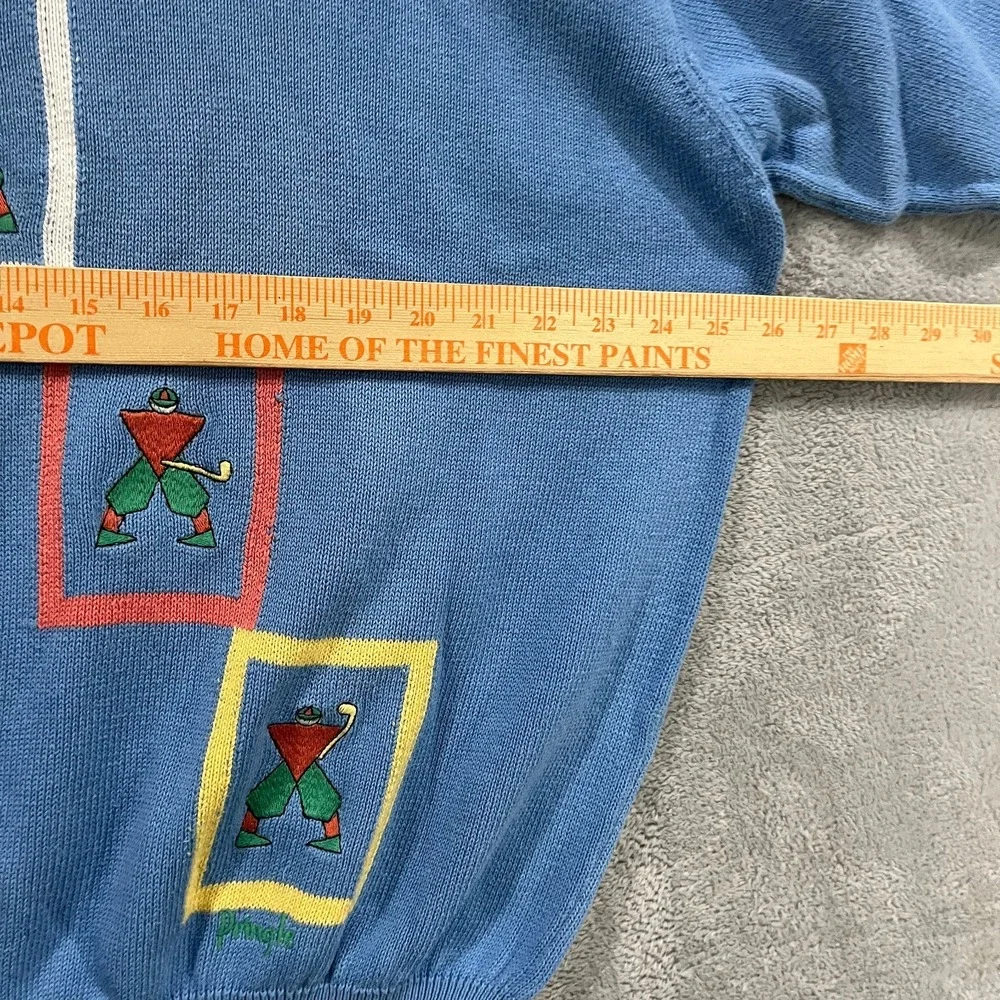 Vintage Pringle Golf‎ Sweater Mens Large Relaxed Nick Faldo Abstract 80s Golf